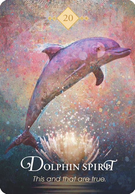 Magical water sprites and dolphins oracle cards